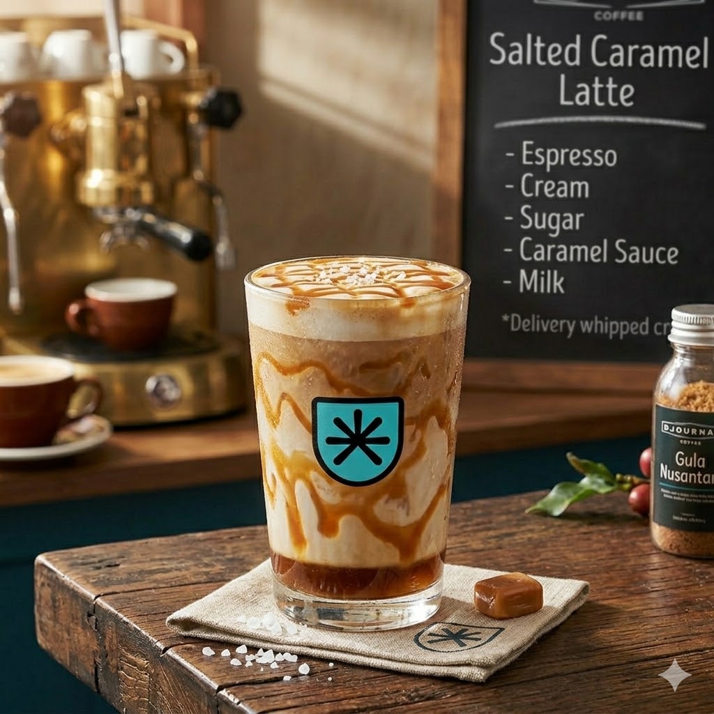 Salted Caramel Latte Djournal Coffee